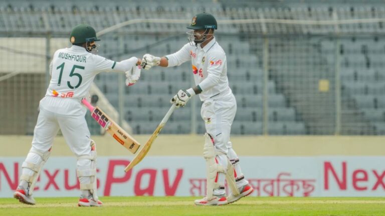 Mushfiqur Rahim Leads Bangladesh to Dominance Against Pakistan