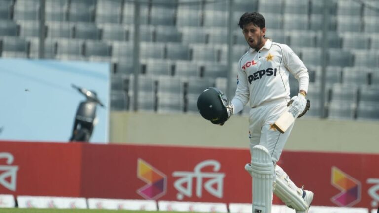 Azan Awais Defies Helmet Blow to Score Debut Test Century for Pakistan