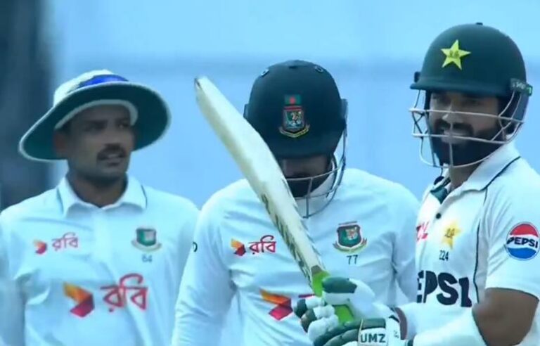 Litton Das Trolls Mohammad Rizwan in Viral Bangladesh vs Pakistan Test Clash