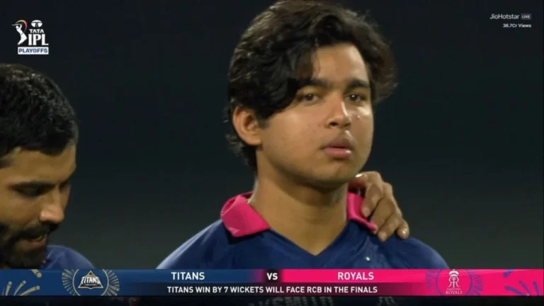 Heartbreak for Vaibhav Sooryavanshi; RR youngster nearly in tears after Qualifie – Vaibhav Sooryavanshi in Tears as Gujarat Titans Knock RR Out of IPL 2026