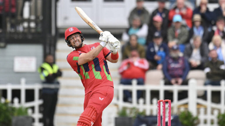 Vitality Blast: Liam Livingstone 86* from 31 eases Lancashire home in 10-over chase